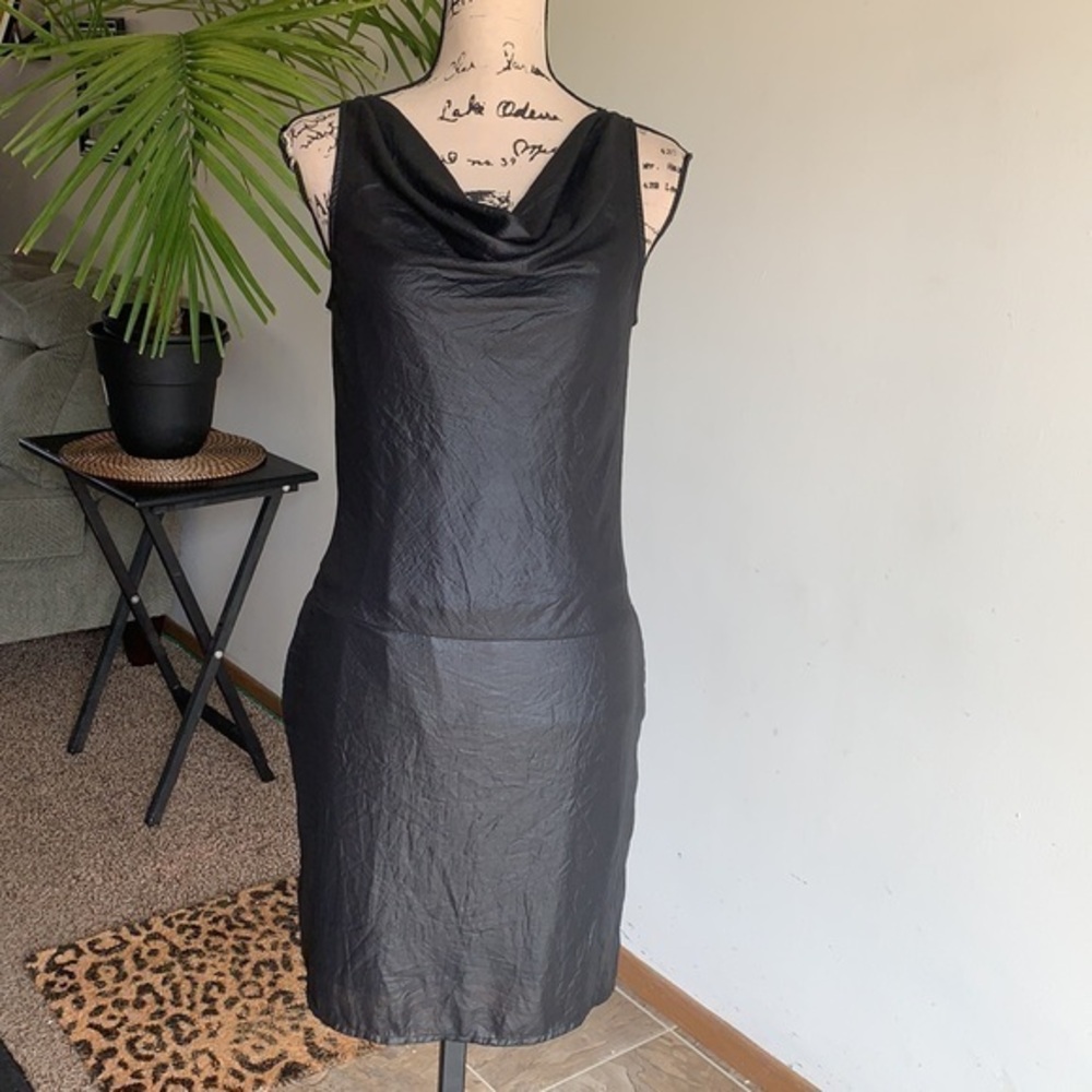 GAP Dress Drape Neck Black Dress